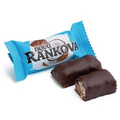 Цукерки глазуровані зі збивним корпусом "nova RANKOVA"  зі смаком шоколаду та кокосу 1 кг F34184                   фото