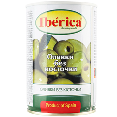 Оливки Iberica без косточки 420 гр 4334207 фото