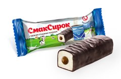 СмакСирок з вареним згущеним молоком Вкус Сырок с вареной сгущенкой фото