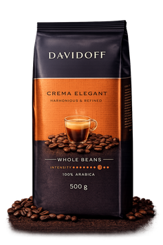 Кофе в зёрнах Davidoff Crema Elegant 500 г DAV-DAVIDOFF-CREMA-ELEGANT-500 &mdash; основное фото товара