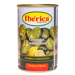 Оливки Iberica с лимоном 300 гр 3244507 фото