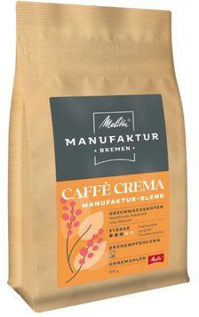 Кофе в зернах Melitta Manufaktur-Kaffee Caffe Crema 500 г MEL-MANU-CAFFE-CREMA-500 &mdash; основное фото товара