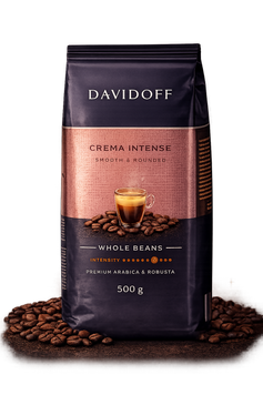 Кофе в зёрнах Davidoff Crema Intense 500 г DAV-DAVIDOFF-CREMA-INTENSE-500 &mdash; основное фото товара