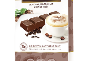 Знижки на білоруський шоколад Комунарка "Еліт Капучіно" порційний десертний 200 гр фото
