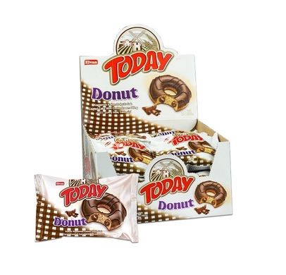 Донат Today Donut покрытый шоколадом с шоколадным кремом Today Donut фото