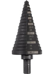 Свердла ступінчасті Step Drill Milwaukee 6-40,5 мм з кроком 2 мм (48899340) 6 TO 35 MM, 2 MM + 3 MM STEPS - 1 PC фото