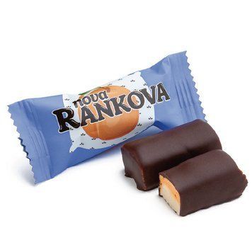 Цукерки глазуровані зі збивним корпусом "nova RANKOVA" зі смаком пломбіру та персика 1 кг F34631                    фото