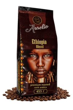 Кофе в зернах Aurelio Ethiopia 100% арабика 453 гр 453-2 фото