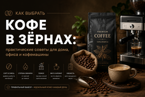 Как выбрать кофе в зёрнах: практические советы для дома, офиса и кофемашины &mdash; фото к статье Дакріс