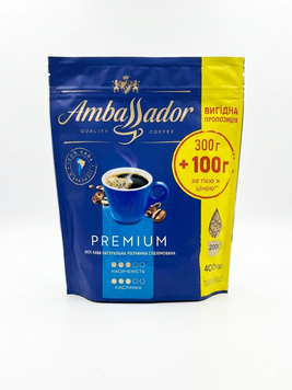 Кофе растворимый Ambassador Premium 400 гр + 100 гр 5748 фото