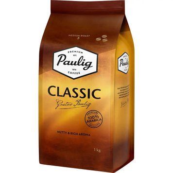 Кофе в зёрнах Paulig Classic 1 кг 4783 фото