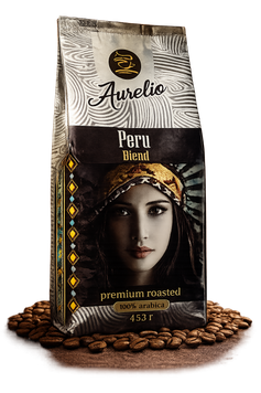 Кофе в зернах Aurelio Peru 100% арабика 453 гр 453-7 фото