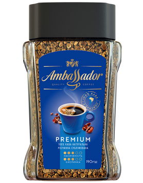 Кофе растворимый Ambassador Premium 190 г 5472 фото