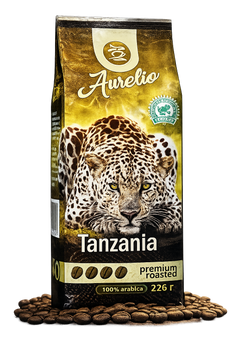 Кофе в зёрнах Aurelio Tanzania 100% арабика 226 гр 226-7 &mdash; основное фото товара