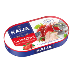 Скумбрия KAIJA филе в томатном соусе 170 гр