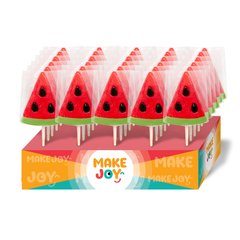 Карамель льодяникова Make Joy «FUNNY POPS» у формі кавуна 30 гр 34534525           фото