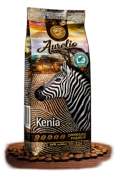 Кофе в зёрнах Aurelio Kenia 100% арабика 226 гр 226-4 &mdash; основное фото товара