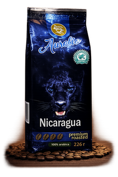 Кофе в зёрнах Aurelio Nicaragua 100% арабика 226 гр 226-6 &mdash; основное фото товара
