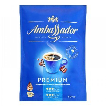 Кофе растворимый Ambassador Premium 50 г AMB-5008 фото
