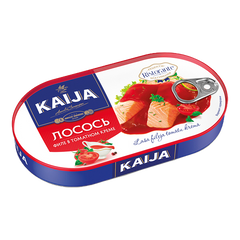 Лосось филе KAIJA  в томатном креме 170 гр