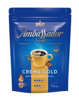 Кофе растворимый Ambassador Crema Gold 170 г AMB-1704 фото