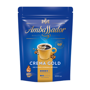 Кофе растворимый Ambassador Crema Gold 300 г 0343 фото