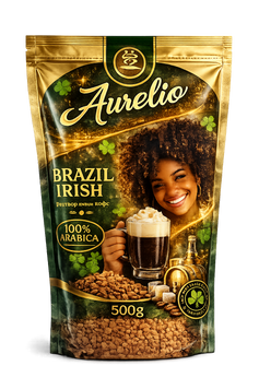 Кофе Aurelio Brazil Irish растворимое 500 гр 500-1 фото