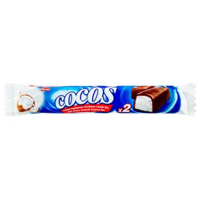 Батончик Elvan Cocos шоколадний зі смаком кокосу 48г 22342354845                  фото