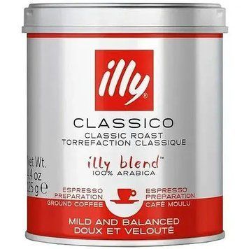 Кофе молотый Illy Classico 100% арабика ж/б 125 г ILLY-CLASSICO-GROUND-125 фото