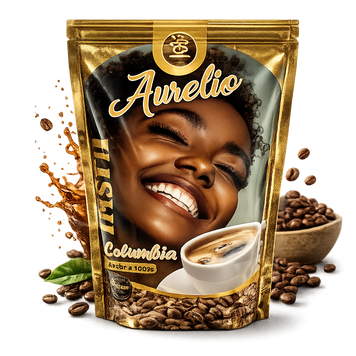 Кофе растворимый Aurelio Columbia Caramel 190 гр 57180 фото