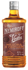 Настойка Nemiroff «Украинская медовая с перцем» 40% 0.5 л F09017                     фото