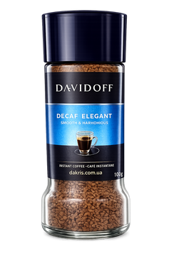 Кофе растворимый Davidoff Decaf Elegant 100 г DAV-DAVIDOFF-DECAF-ELEGANT-100 фото