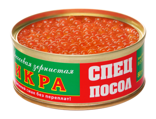 Ікра лососева СПЕЦПОСОЛ 120 г 0905 фото